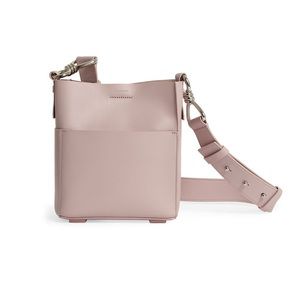 AllSaints Lavender Captain Leather Crossbody